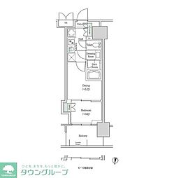 ブルックサイドレジデンス木場 2Kの間取図画像
