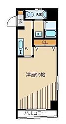 スターライト浅草 1Kの間取図画像