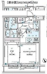 Genovia墨田八広skygarden 1LDKの間取図画像