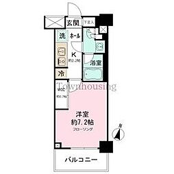 JPnoie亀戸 1Kの間取図画像