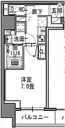 S-RESIDENCE新御徒町East 1Kの間取図画像