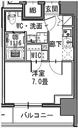 S-RESIDENCE新御徒町East 1Kの間取図画像