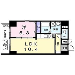 ポルカ・エラン 1LDKの間取図画像