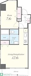 LAMAISONONZE 1LDKの間取図画像
