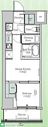 OneROOFResidence木場East 1DKの間取図画像