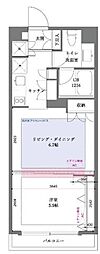 willDo清澄 1LDKの間取図画像