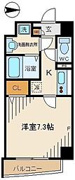 セゾンドミキ 1Kの間取図画像