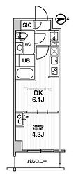 ALTERNASUMIDA 1DKの間取図画像