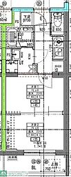 ラヴィエール住吉駅前 2Kの間取図画像