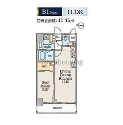 CRESTCOURT錦糸町 1LDKの間取図画像