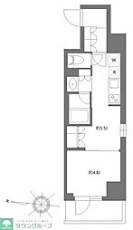 GRANPASEO清澄白河2 1DKの間取図画像