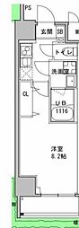S-RESIDENCE押上Clair 1Kの間取図画像