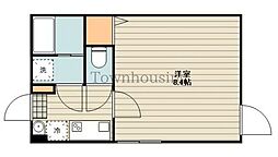 コンフォール・レジデンス東砂 1Kの間取図画像