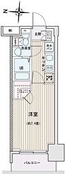 エスティメゾン錦糸町2 1Kの間取図画像
