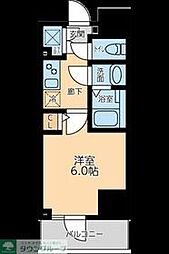 プライマル品川大森海岸 14階1Kの間取り