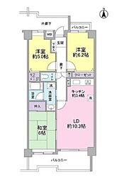 セリゼ雪が谷 4階3LDKの間取り