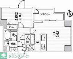 ＡＬＴＥＲＮＡ南大井 5階1LDKの間取り