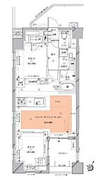 Ｏｐｕｓ　ｒｅｓｉｄｅｎｃｅ　Ｍｅｇｕｒｏ　Ｓｅｎｚｏｋｕ 5階2LDKの間取り