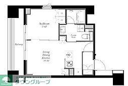 MINAMIAZABU NORTH 9階1LDKの間取り