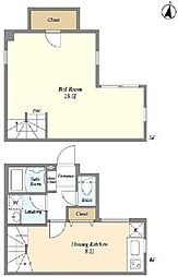 LEGALAND小山 4階1LDKの間取り