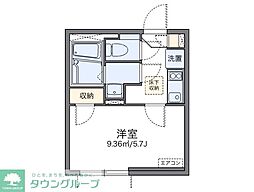 レオネクストロリエンテ 2階1Kの間取り