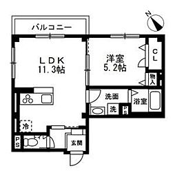 間取図画像 1LDK