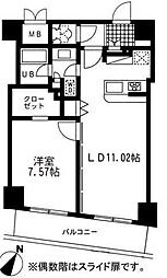 レジディア日本橋人形町2 1LDKの間取図画像