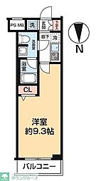 MA-RO羽田 1Kの間取図画像