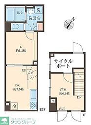 スフィア日本橋富沢町 1LDKの間取図画像