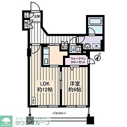 サングランパ 1LDKの間取図画像