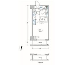 Urbanex森下2 1Kの間取図画像