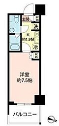 MFPRコート木場公園 1Kの間取図画像