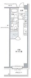 プライムアーバン豊洲 ワンルームの間取図画像