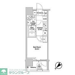 コンフォリア品川EAST 1Kの間取図画像