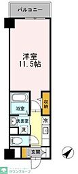 HillFlatOsaki 1Kの間取図画像