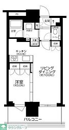 ブランズタワー豊洲 1LDKの間取図画像