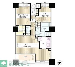 エンブレムコート明石町 1LDKの間取図画像