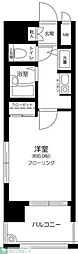 ヴィア・シテラ赤坂 1Kの間取図画像