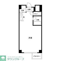 氷川アネックス2号館 ワンルームの間取図画像