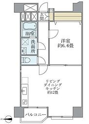 TS大森ハイム 1LDKの間取図画像