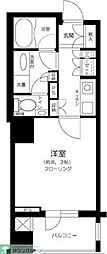 グランスイート明石町 1Kの間取図画像