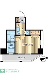 レジデンス大森 1Kの間取図画像
