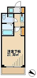 レジディア蒲田 1Kの間取図画像