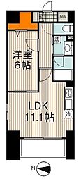福信館 1LDKの間取図画像