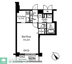 ParkCube学芸大学 1Kの間取図画像