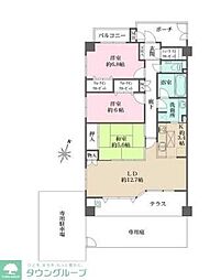 センチュリーハイツ西馬込 3LDKの間取図画像