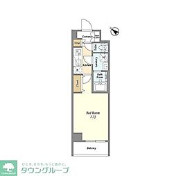 ライムレジデンス蒲田イースト 1Kの間取図画像