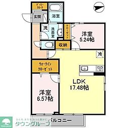 GRANDEUR大岡山 2LDKの間取図画像