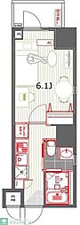 RESIDENCE西新宿SQUARE 1Kの間取図画像