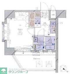 コンシェリア豊洲MASTER'SVILLA 1Kの間取図画像